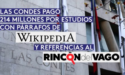 Las Condes pagó $214 millones por informes con párrafos de Wikipedia y referencias al Rincón del Vago